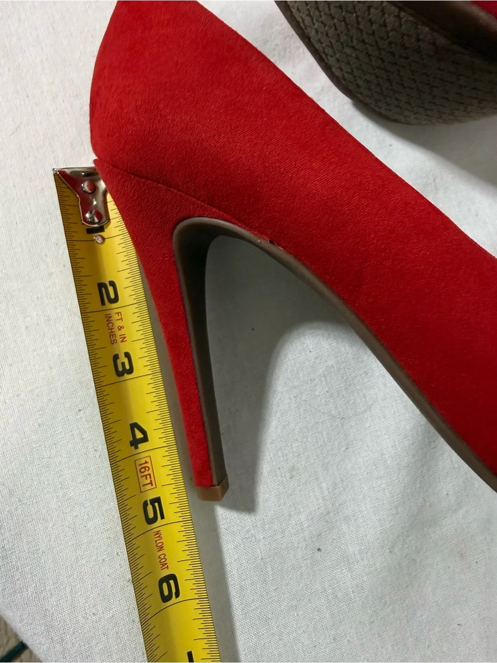 Jessica Simpson Red Suede Platform Stiletto Pump size 7